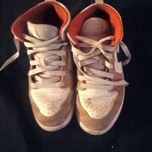 Nike Kids Sneakers - White and Orange